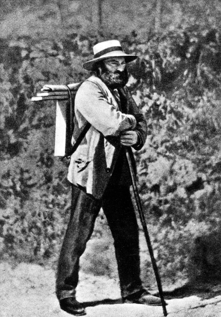 Paul Cezanne i Auvers-sur-Oise, ca. 1873 (s/h-foto) af French Photographer