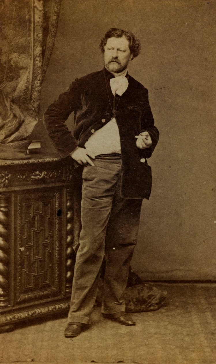 Portræt af Alexandre Bida (s/h foto) af French Photographer