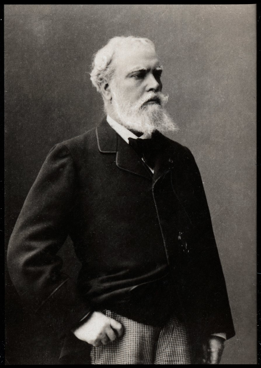 Portræt af Alexandre Cabanel (1823-1889), fransk maler. af French Photographer