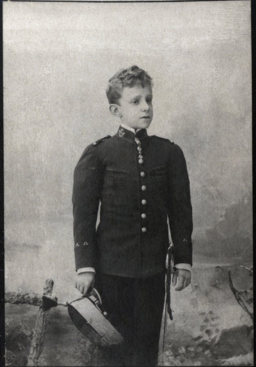 Portræt af Alfonso XIII af Spanien (1886-1941), konge af Spanien. af French Photographer