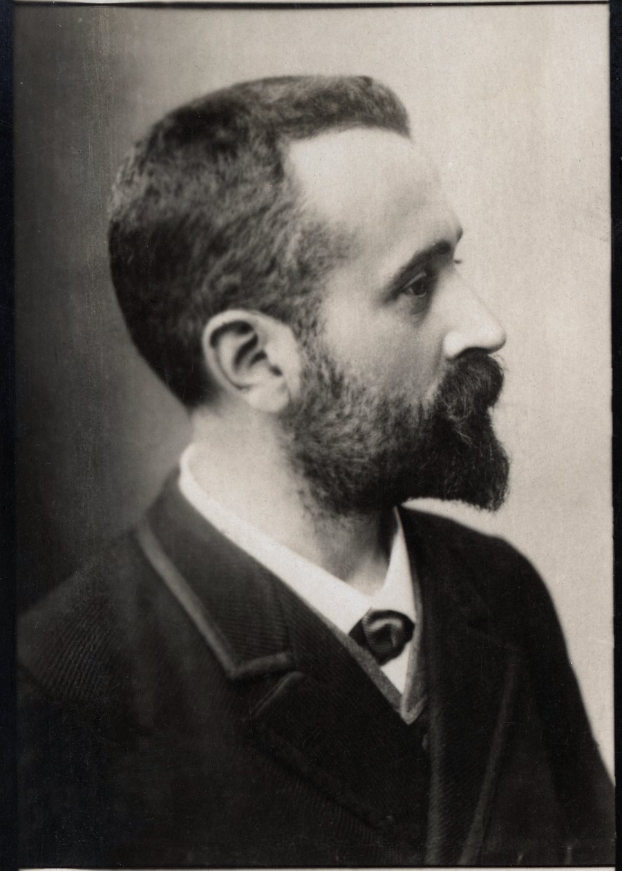 Portræt af Alphonse Bertillon (1853-1914), fransk politibetjent og biometriforsker. af French Photographer