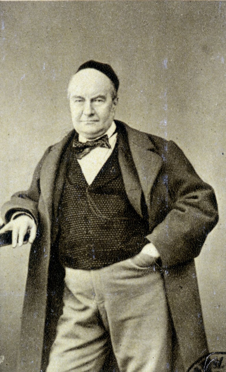 Portræt af Charles Augustin Sainte Beuve (1804 - 1869) (Sainte-Beuve), forfatter, journalist og litteraturkritiker. af French Photographer