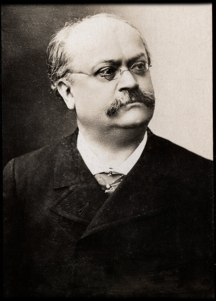 Portræt af Charles Lecocq (1832-1918), fransk musikalsk komponist. af French Photographer
