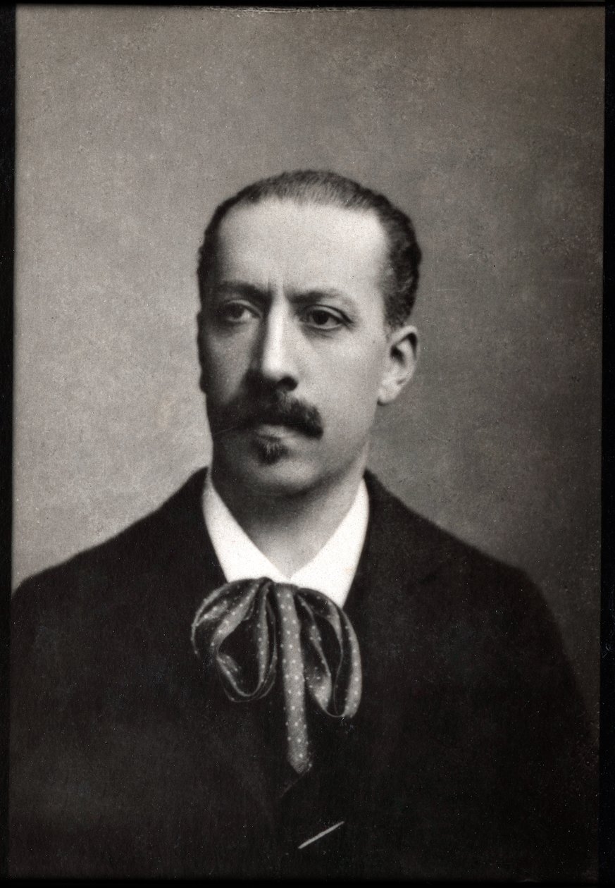 Portræt af Charles Marie Jean Albert Widor (1844-1937), fransk organist, komponist og lærer. af French Photographer