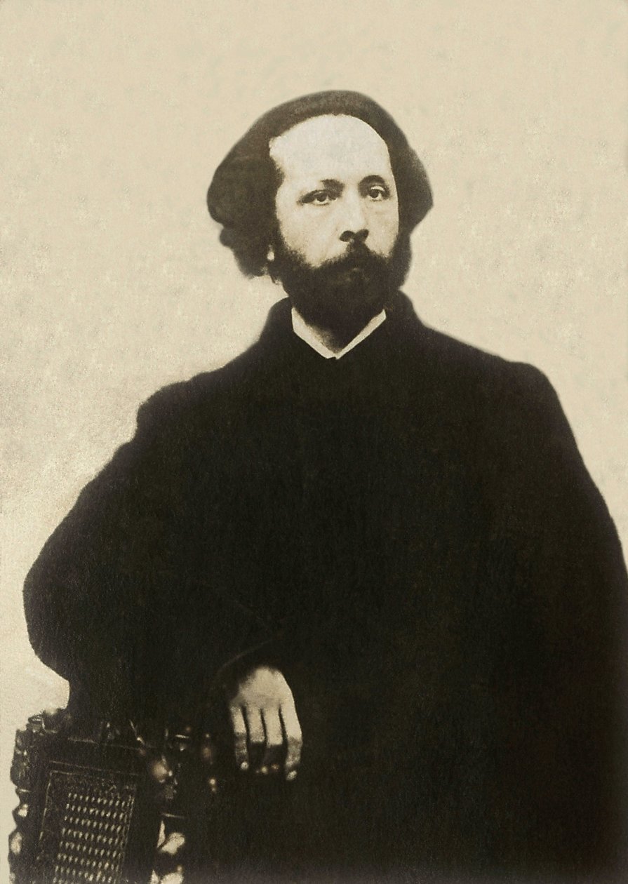 Portræt af Edouard Lalo (1823-1892), fransk komponist. Fotografi, slutningen af det 19. århundrede, Paris. af French Photographer