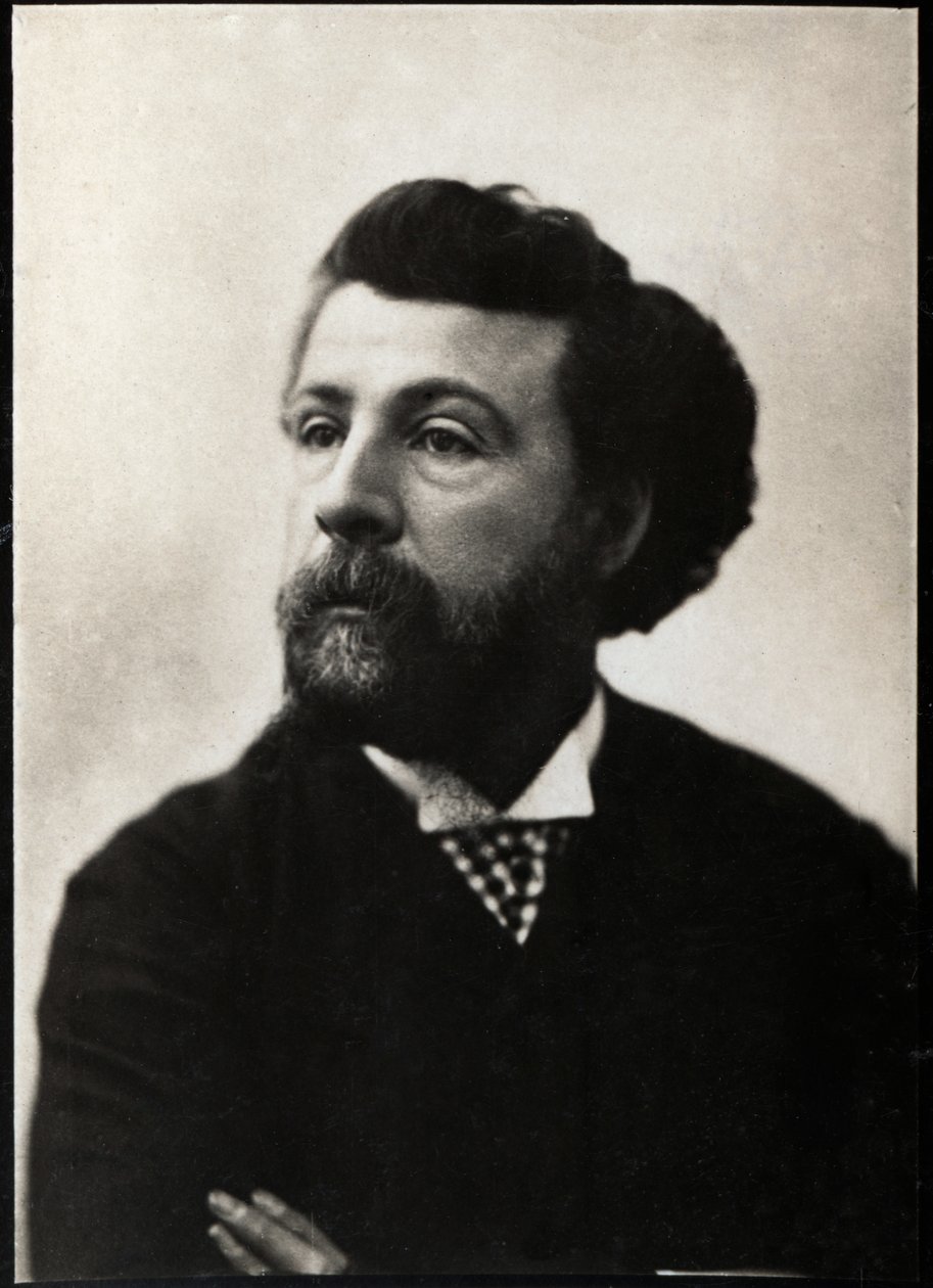 Portræt af Edouard Pailleron (1834-1899), fransk digter og dramatiker. af French Photographer