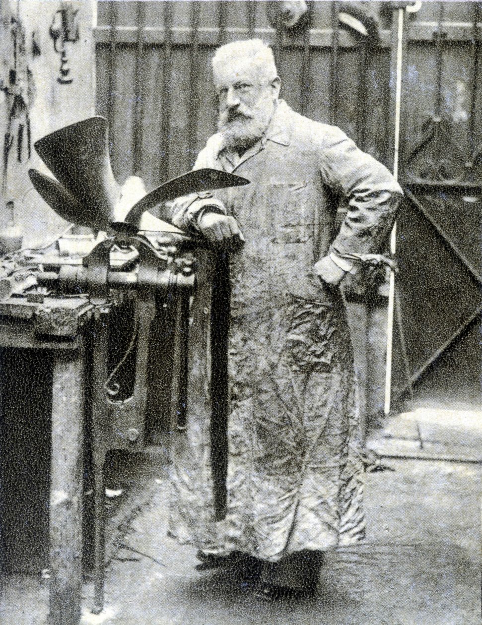 Portræt af Fernand Forest (1851 - 1914), fransk opfinder (motor, autodele...) - fotografering af French Photographer