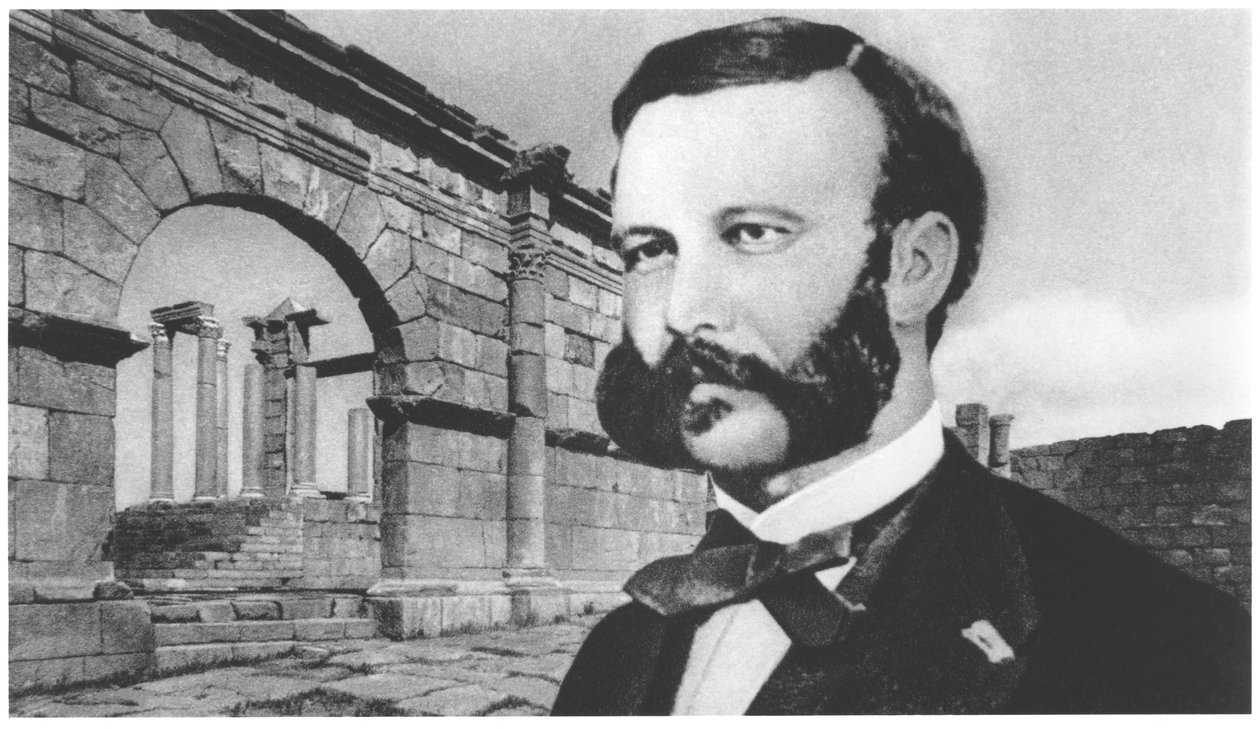 Portræt af Henri Dunant (1828-1910) af French Photographer