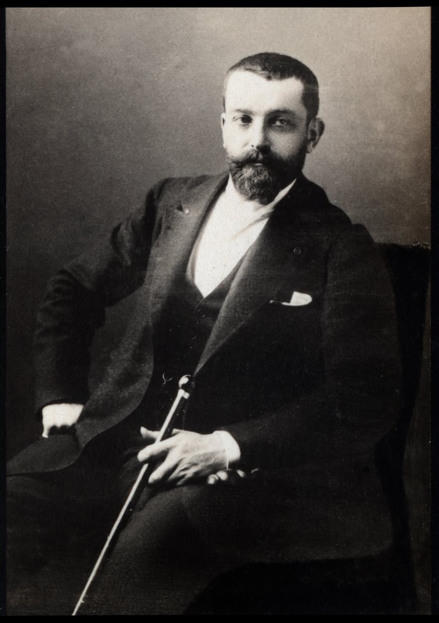 Portræt af Henri Gervex (1852-1929), fransk maler. af French Photographer