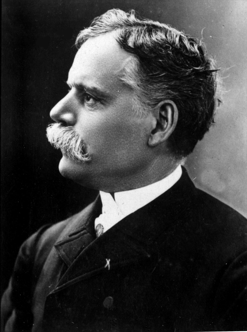 Portræt af Jules Cheret (1836-1932), fransk maler og tegneserietegner, slutningen af 19. (s/h foto) af French Photographer