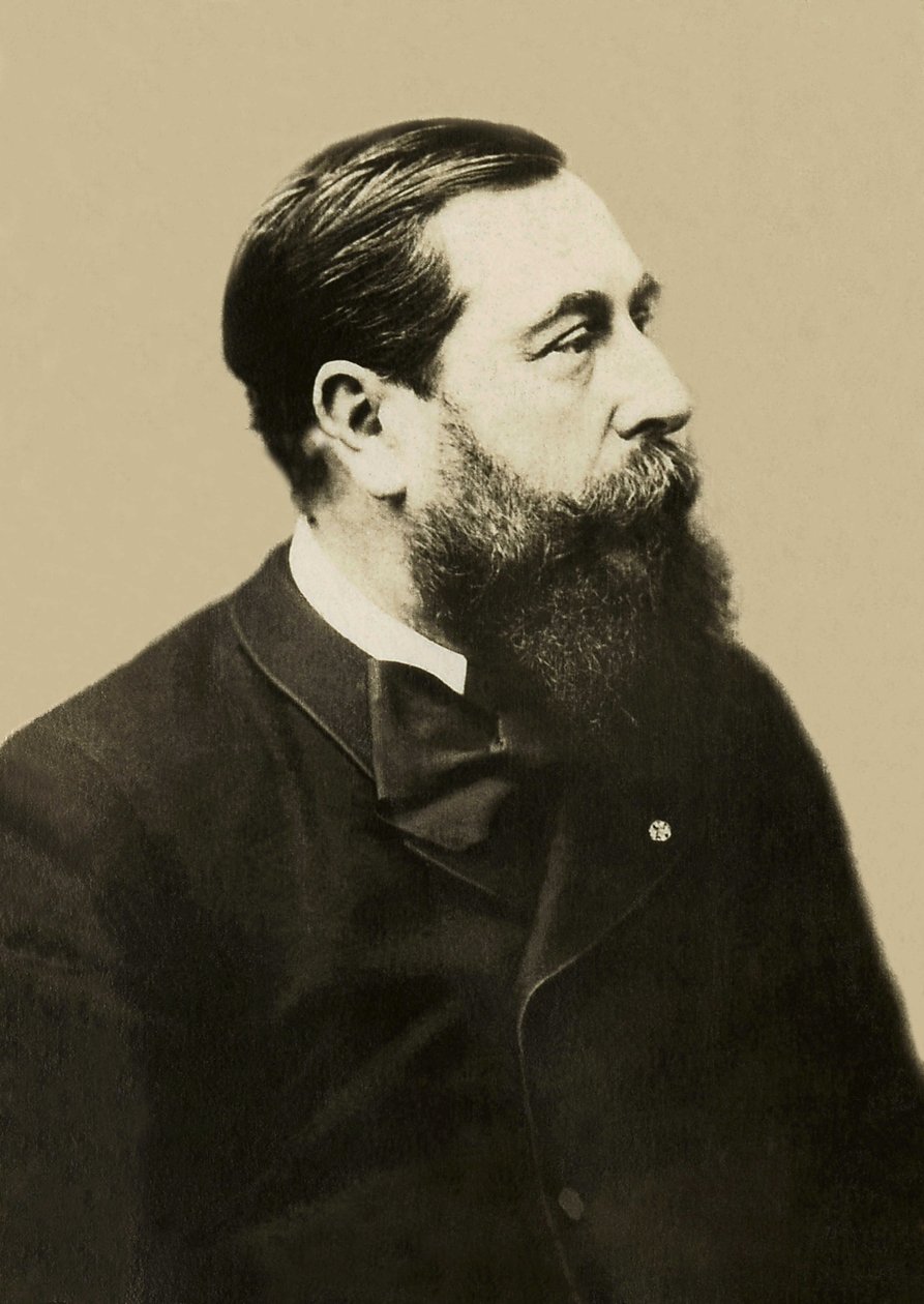 Portræt af Leo Delibes (1836-1891), fransk komponist. af French Photographer