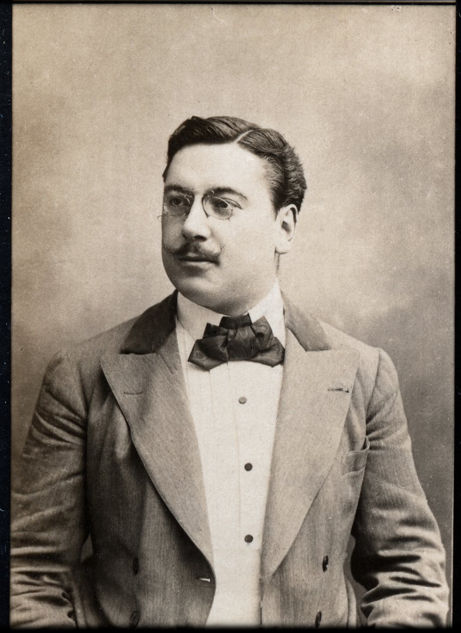 Portræt af Leon Xanrof (1867-1953), fransk dramatiker og sangskriver. af French Photographer
