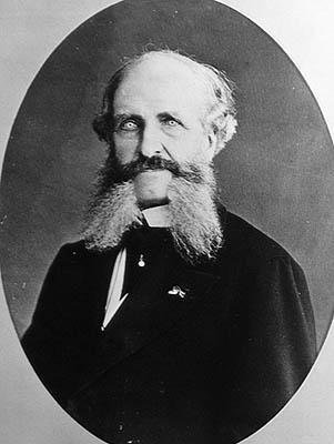 Portræt af Noël Guéneau de Mussy, ca. 1870 (s/h-foto) af French Photographer