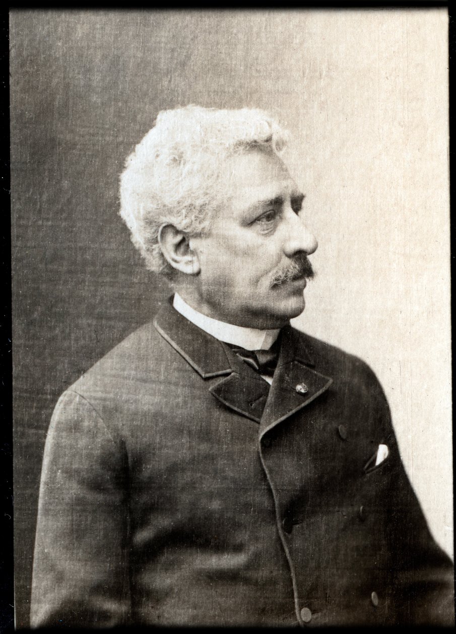 Portræt af Olivier Metra (1830-1889), fransk dirigent og komponist. af French Photographer