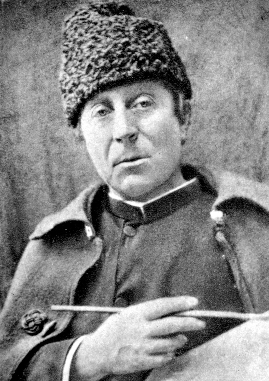 Portræt af Paul Gauguin (1848-1903) fransk maler post-impressionist, omkring 1888. af French Photographer