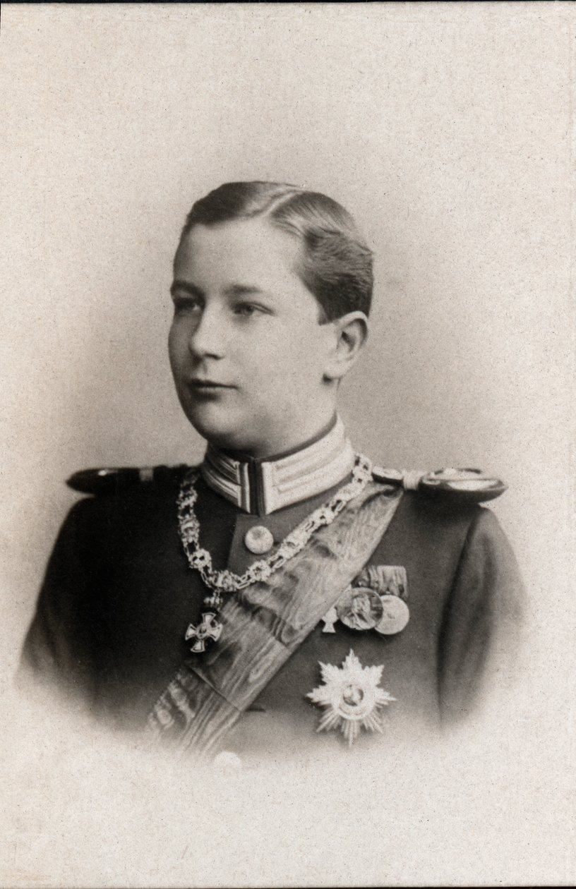 Portræt af prins Eitel Friedrich af Preussen (1883-1942). af French Photographer