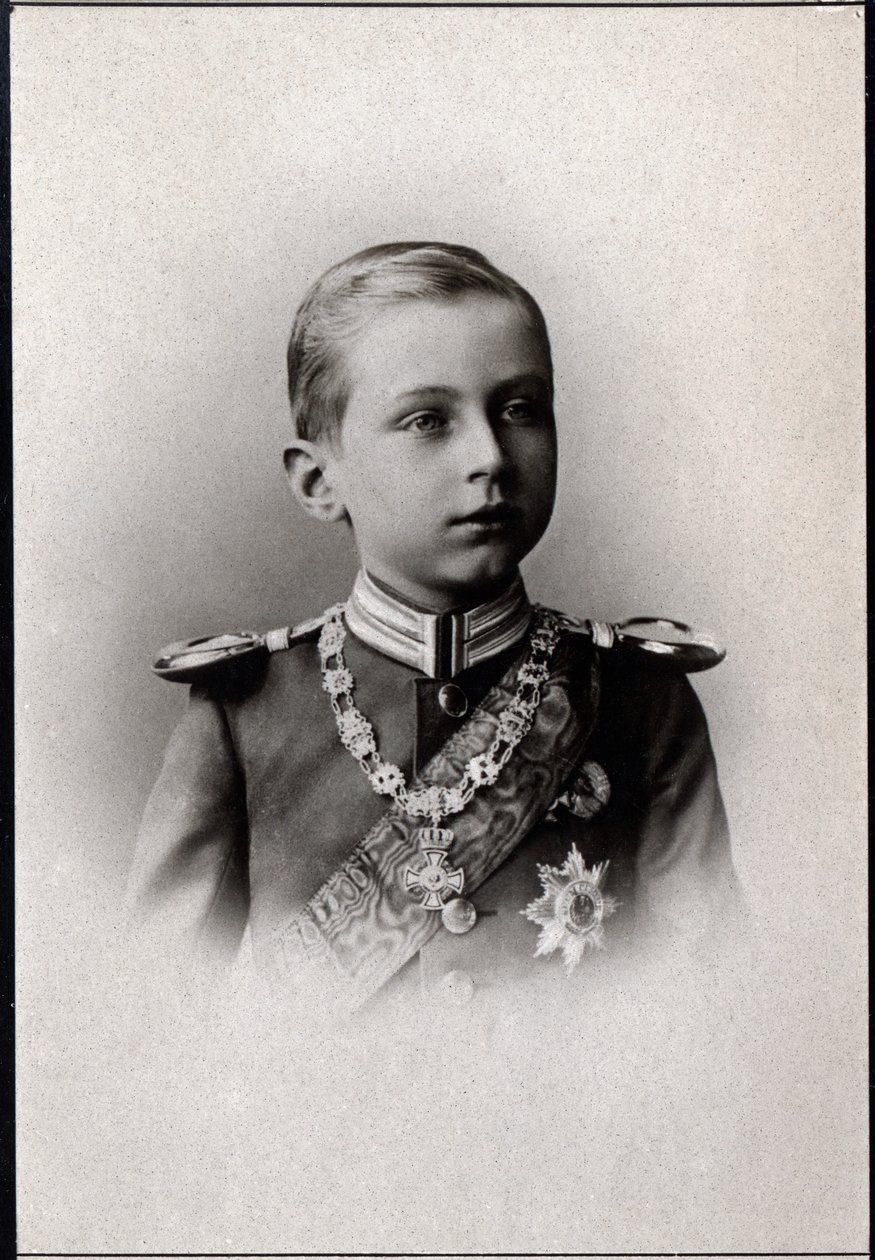 Portræt af prins Oskar af Preussen (1888-1958). af French Photographer