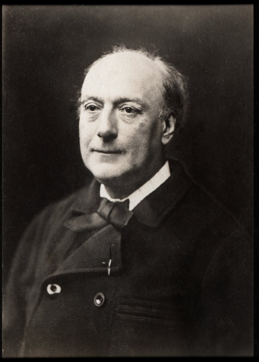 Portræt af Theodore de Banville (1823-1891), fransk digter. af French Photographer