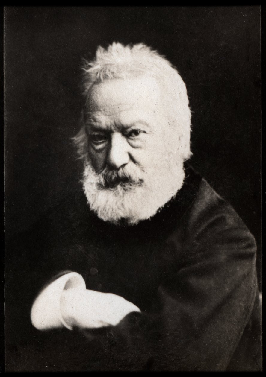 Portræt af Victor Hugo (1802-1885), fransk digter, dramatiker, romanforfatter, essayist. af French Photographer