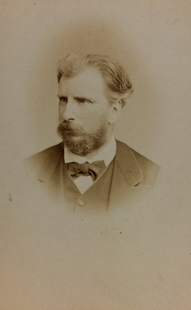 Portræt af William Bouguereau, fransk maler; visitkort (s/h foto) af French Photographer