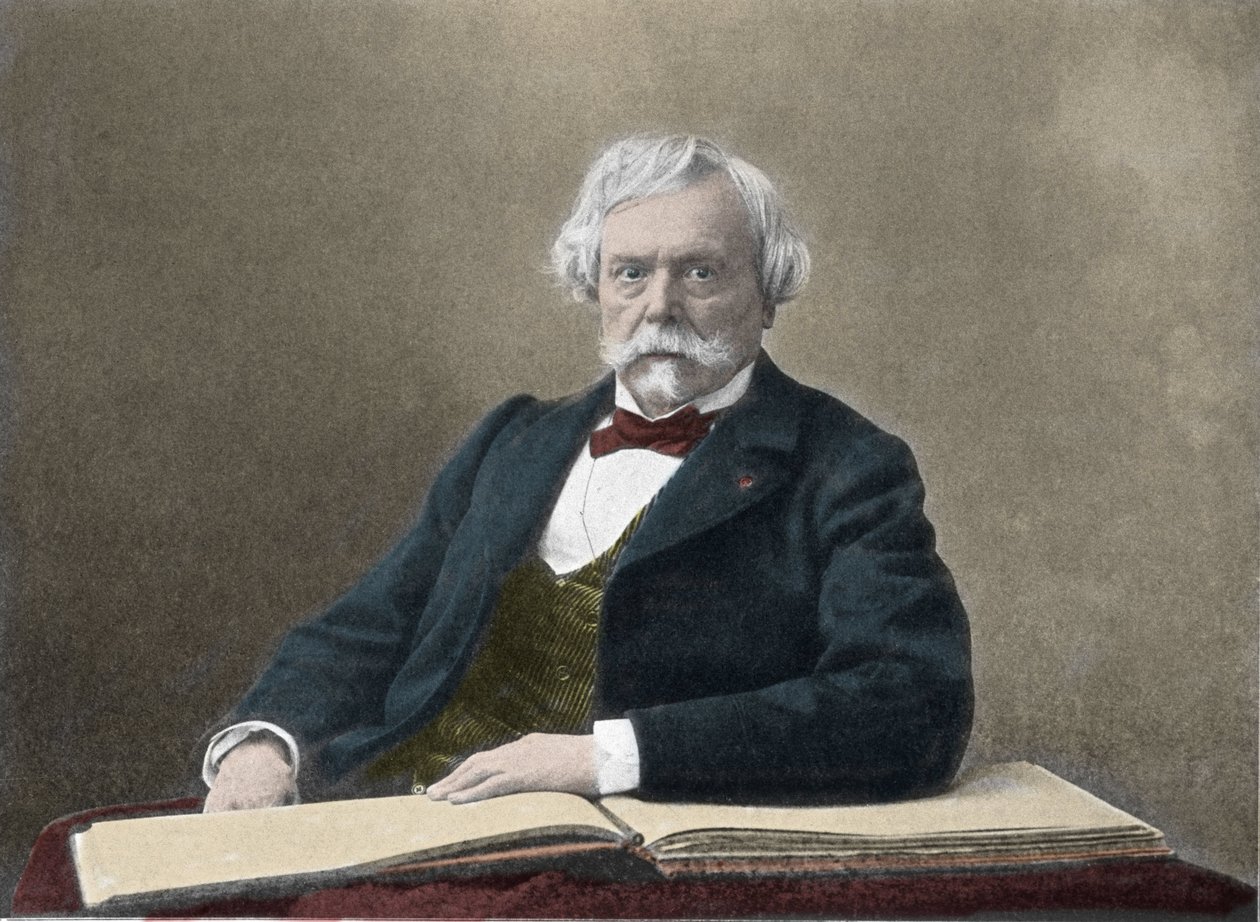 Portræt af forfatteren Edmond de Goncourt (1822-1896) Fotografi fra slutningen af det 19. århundrede af French Photographer