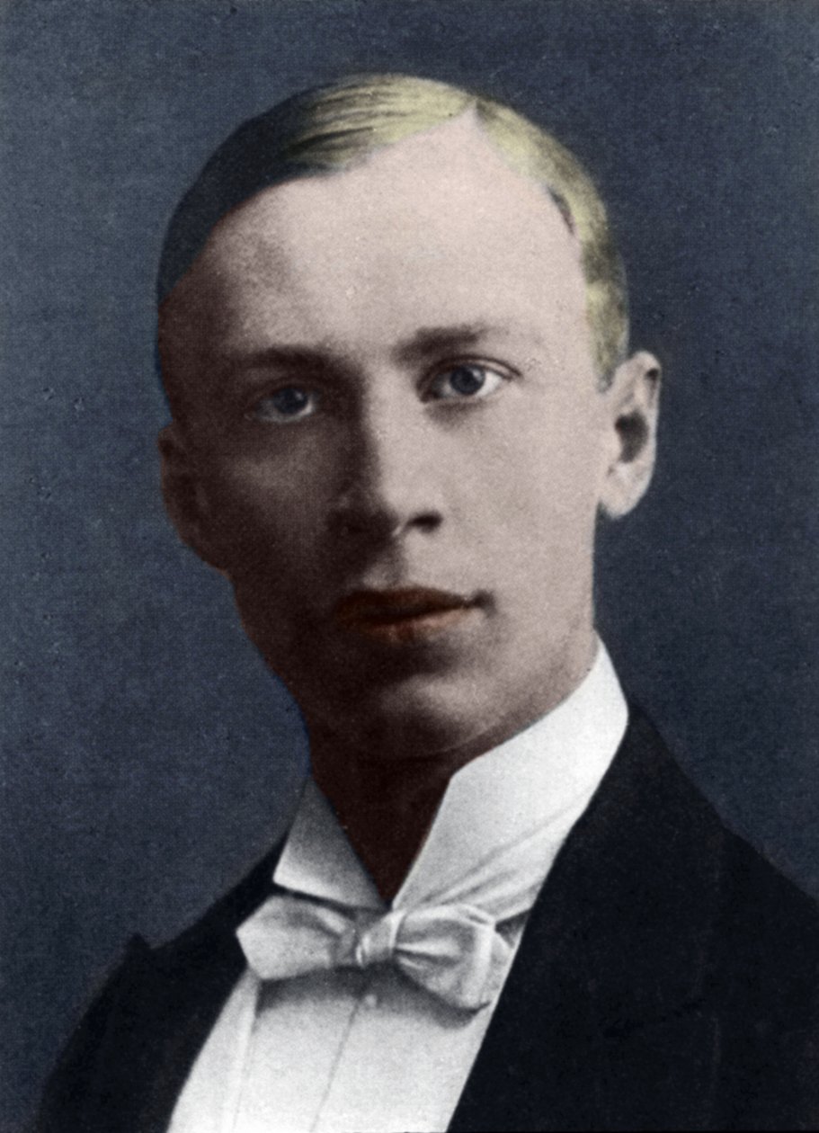 Serge Prokofiev (håndkoloreret foto) af French Photographer