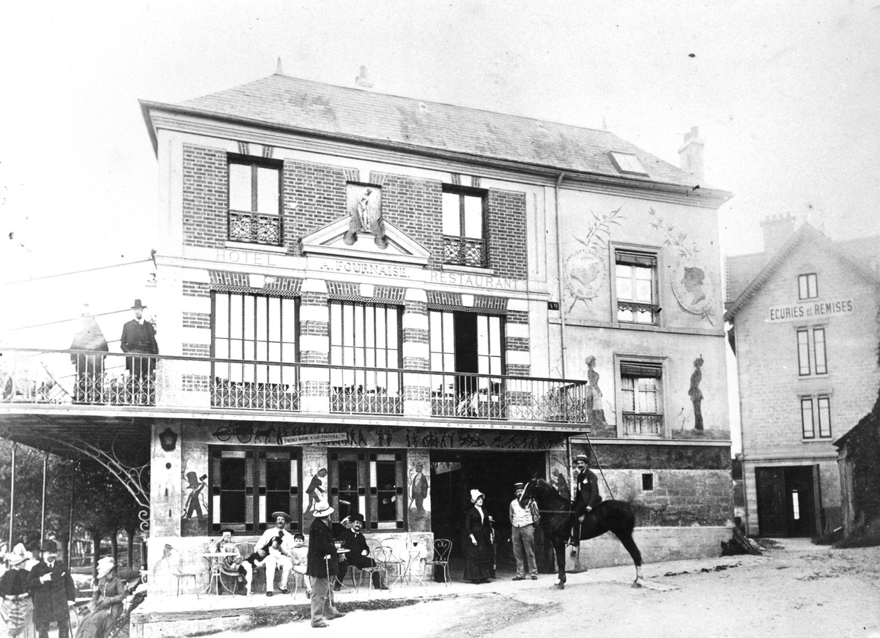 Hotel Fournaise i Chatou, ca. 1880 af French Photographer