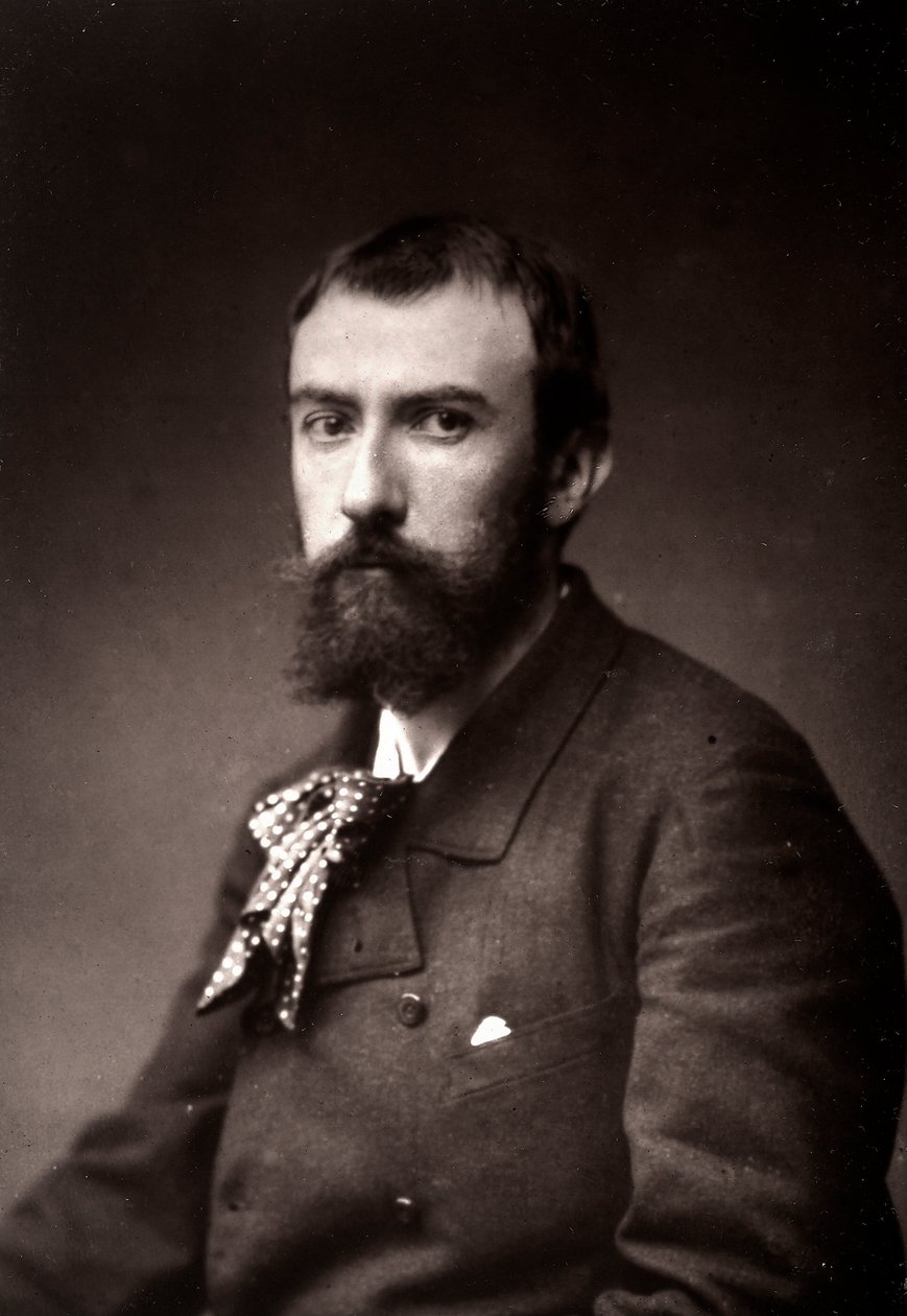 Kunstneren Henri Lerolle portrætteret i anledning af Salonen i Paris i 1885 af French Photographer