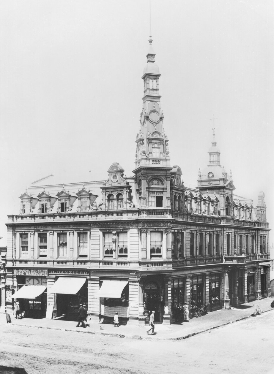 Udsigt over Johannesburg, ca. 1900 (bw-billede) af French Photographer