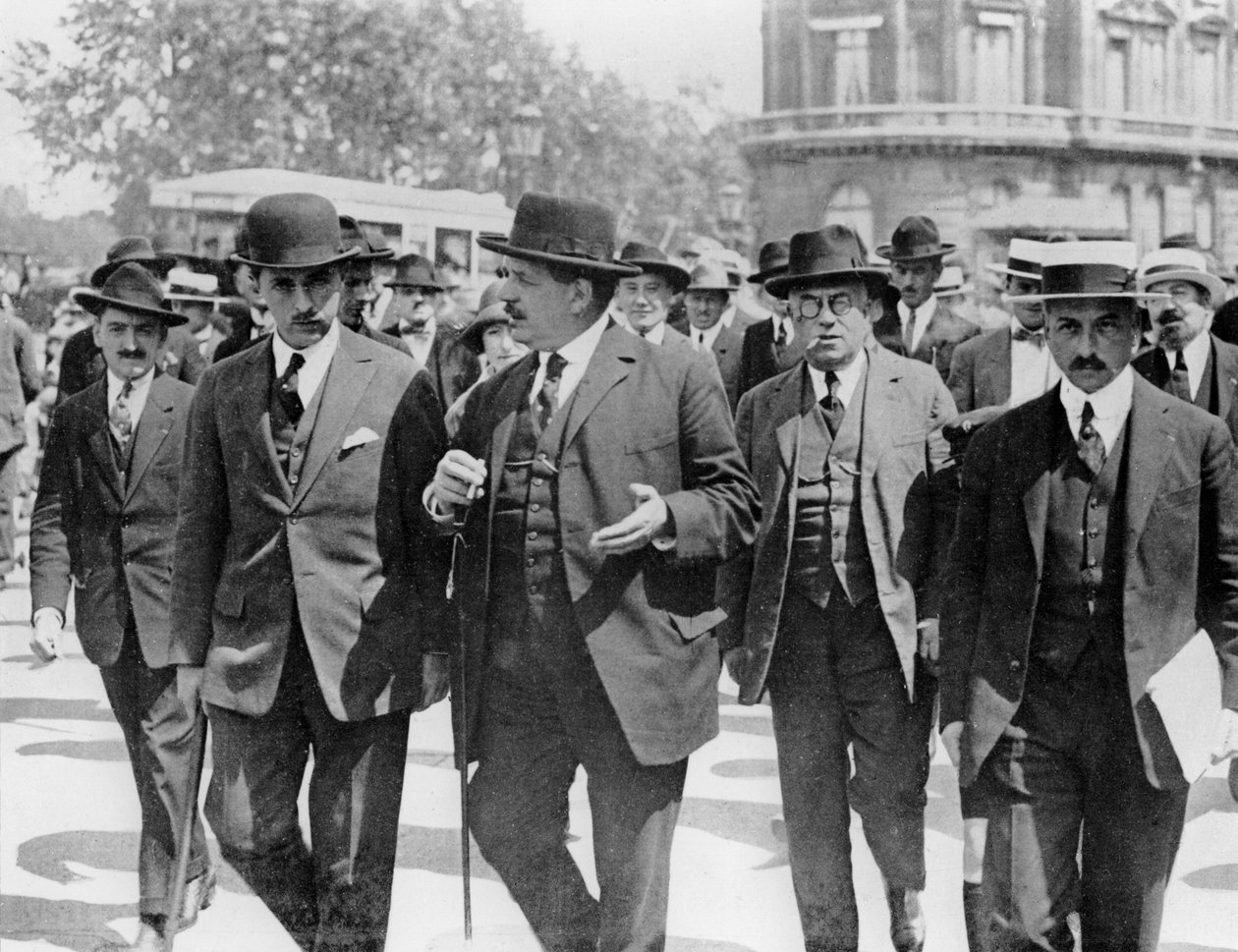 Édouard Herriot efter mødet med Cartel des Gauches i Palais d