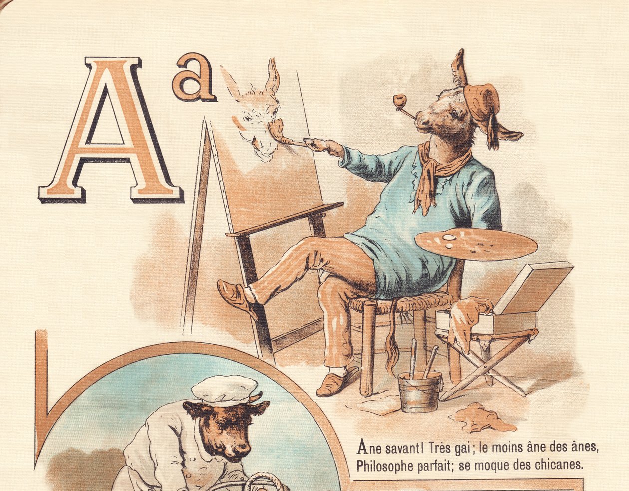 A: En videnskabsmand! Meget munter; den mindste anus, den perfekte filosof, gør grin med chikanerne af French School