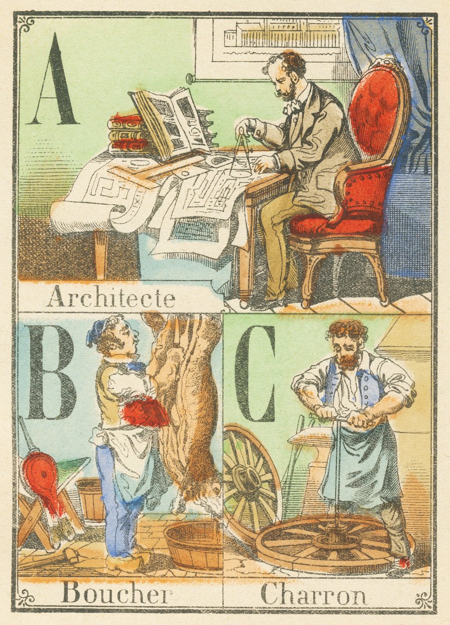 A B C: Arkitekt, Slagter, Charron af French School