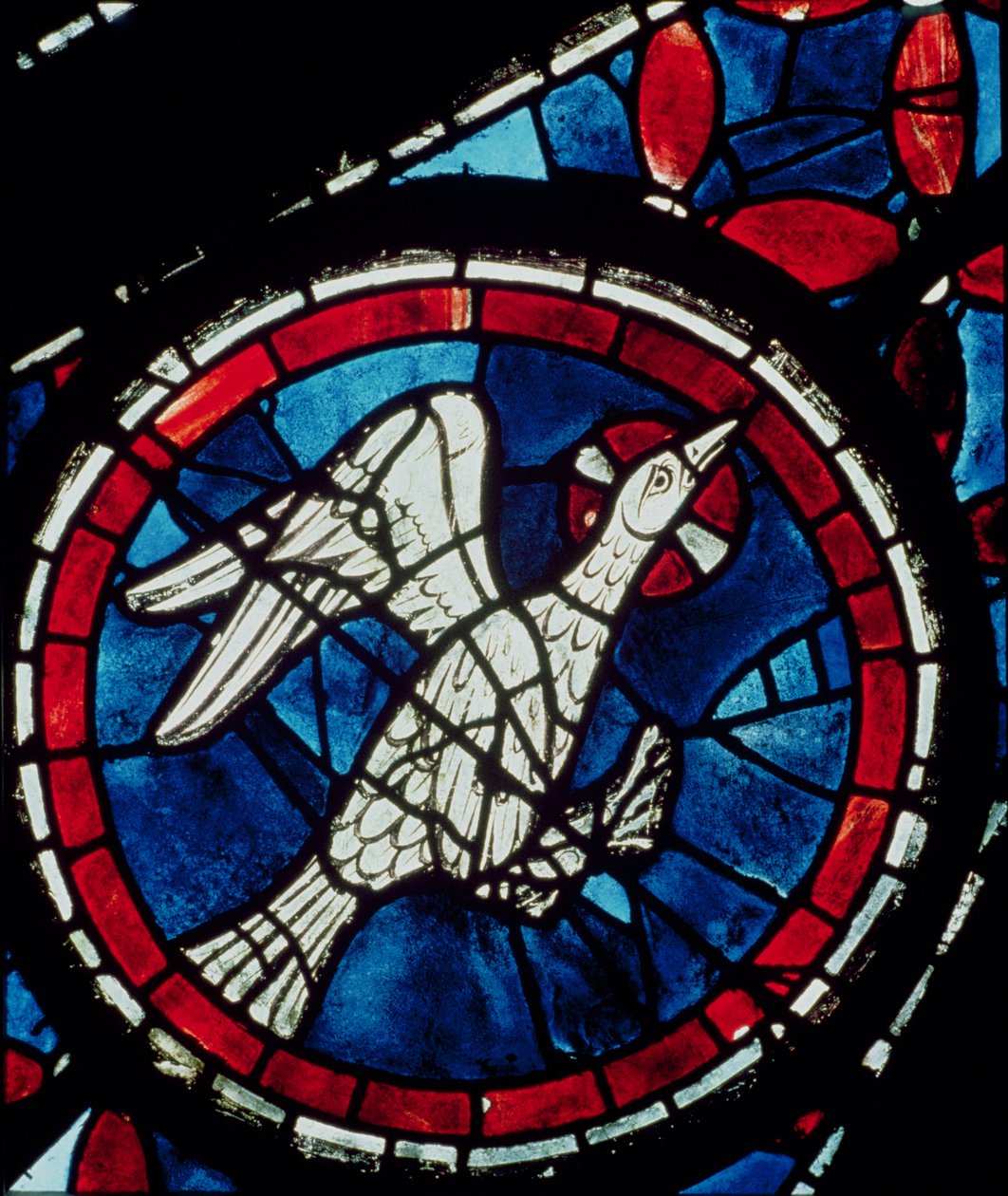 En due fra det nordlige rosenvindue, ca. 1223 af French School