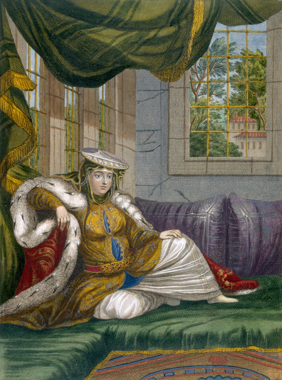 En jødisk kvinde i ceremoniel kjole, ca. 1708 af French School