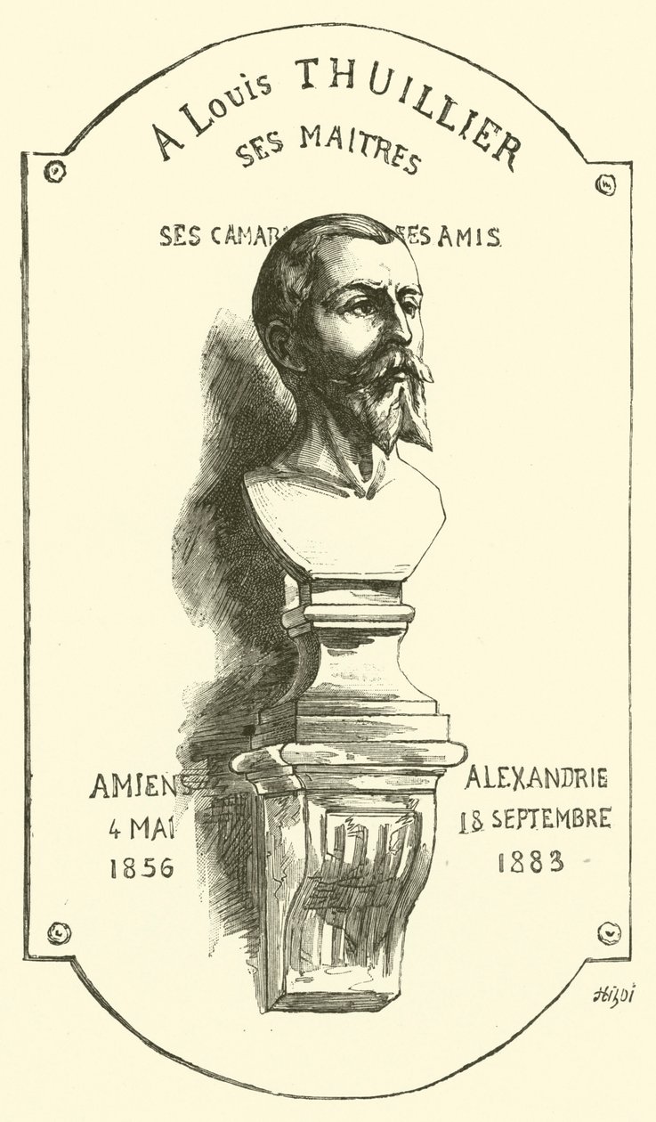 Til Louis Thuillier, hans herre (kobberstik) af French School