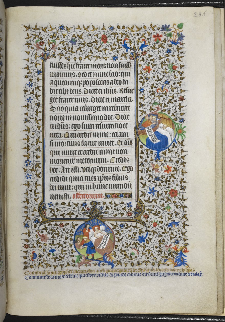 Tilføj Ms 18850 f.286r Book of Hours (The Bedford Hours) c.1410-30 (blæk, farve og guld på vellum) af French School