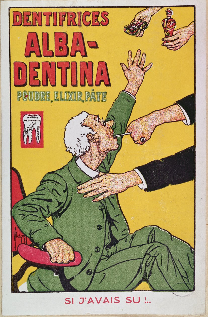 Annonce for Alba-Dentina tandpasta, ca. 1900 af French School