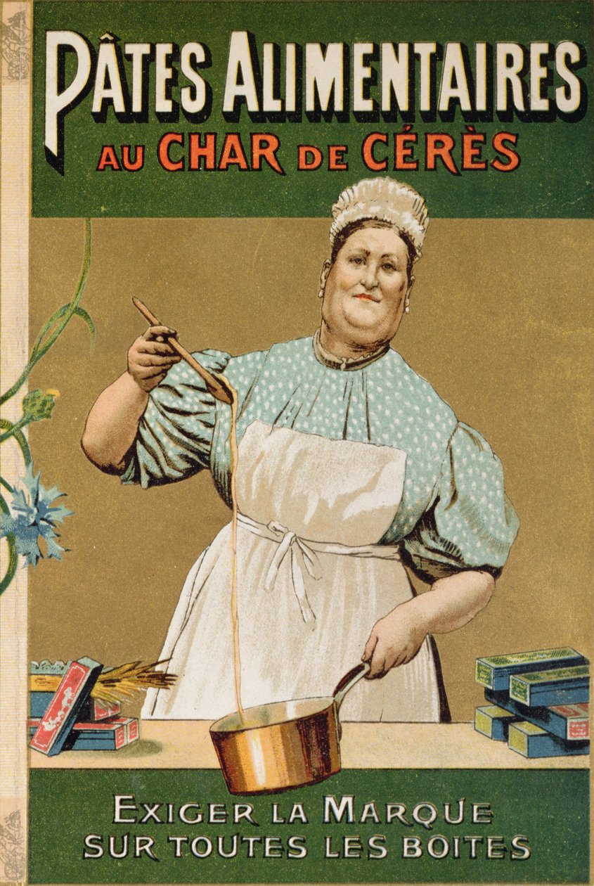 Annonce for Au Char de Ceres pasta, ca. 1900 af French School