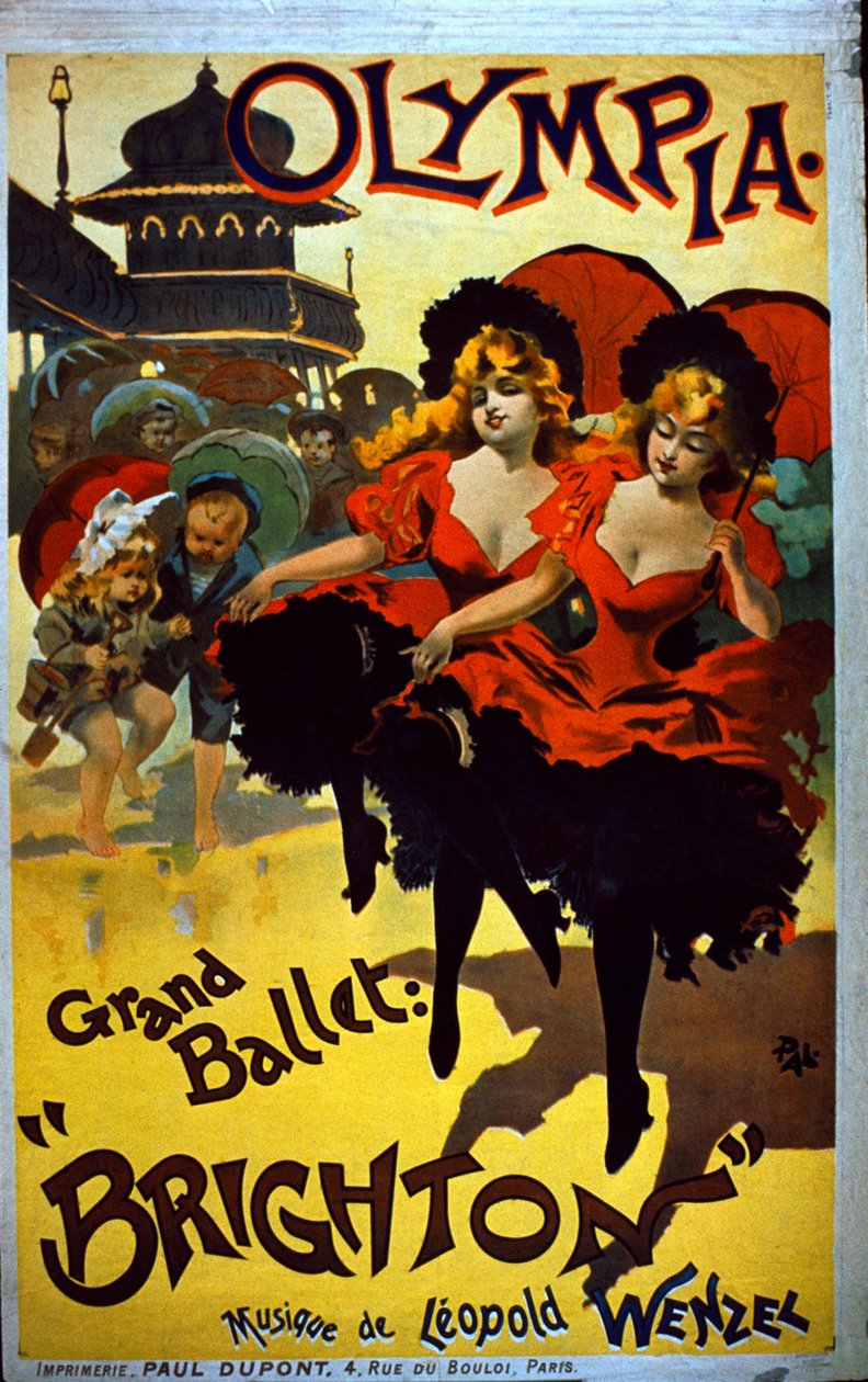Annonce for Grand Ballet-produktion af Brighton på Olympia af French School