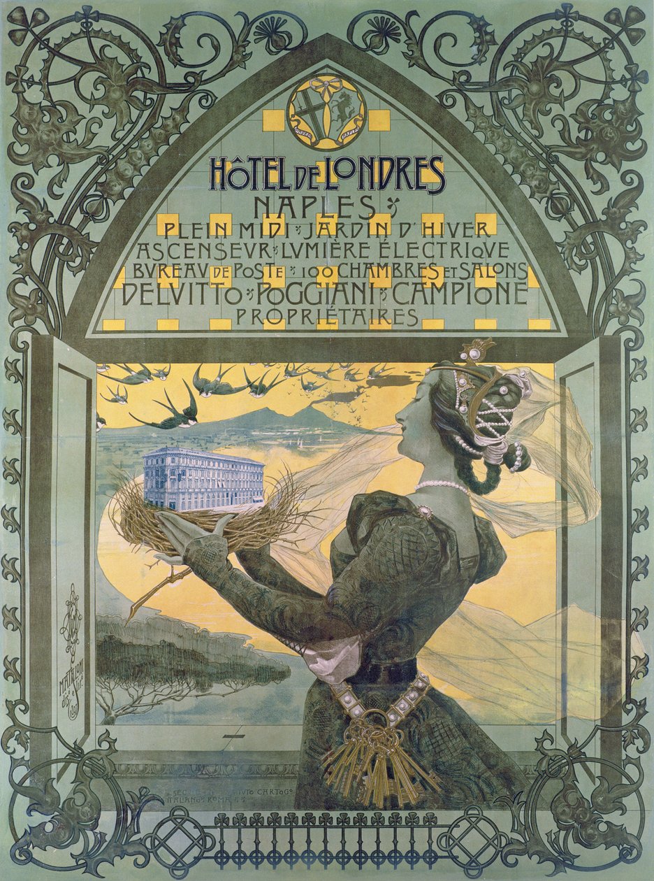 Annonce for Hotel de Londres a Napoli af French School
