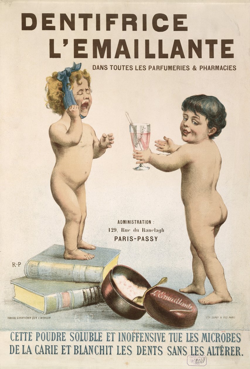 Annonce for LEmaillante Dentifrice, 1892 af French School