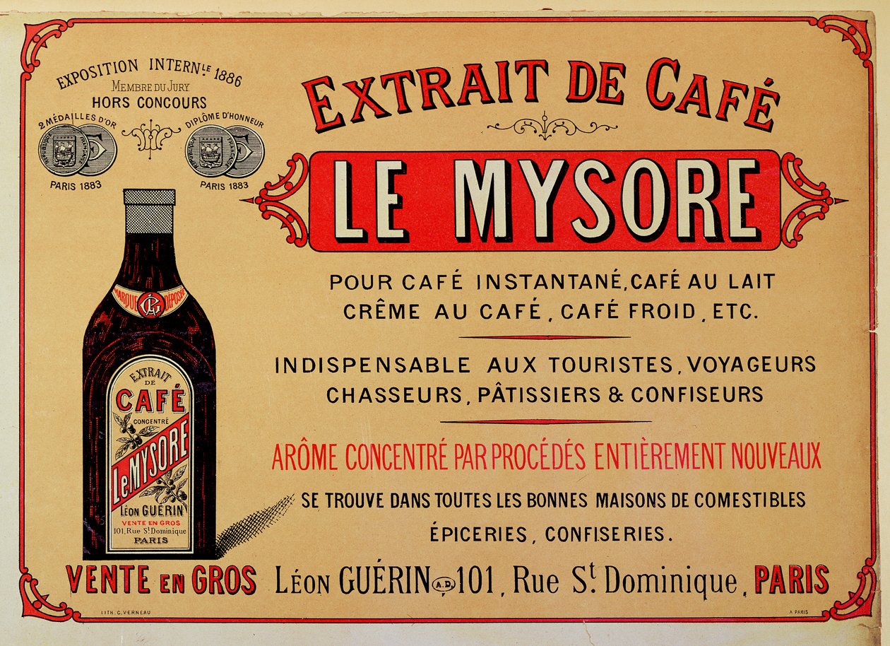Annonce for Le Mysore kaffeekstrakt af French School