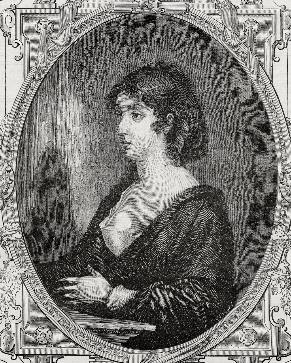 Aimee Cecile Renault (1774-94) graveret af Pannemaker efter Rambert, fra 