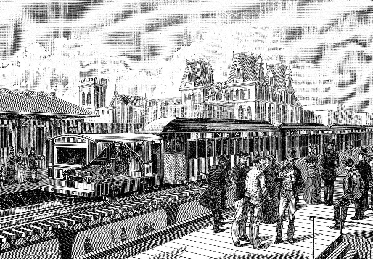Air Metro (elektrisk) til New York i 1885 af French School