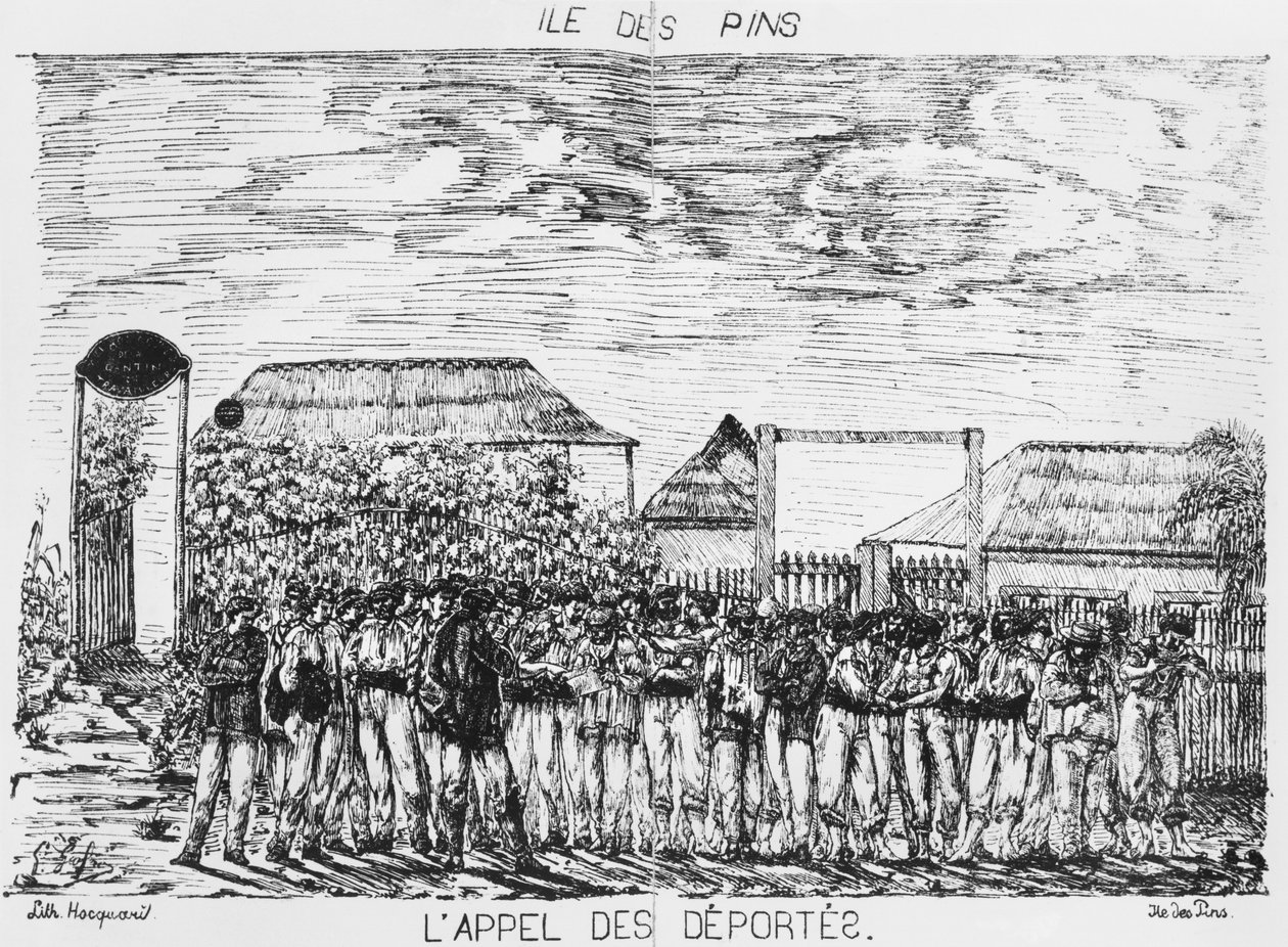 Album af Isle of Pines, navneopråb for de deporterede, 1878-79 af French School