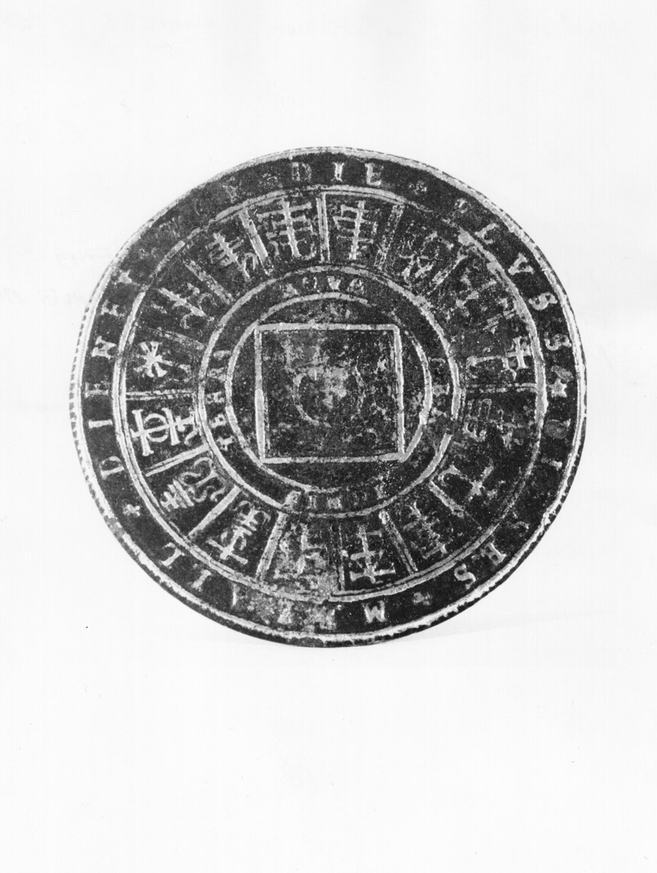Alkymisk disk (metal) af French School