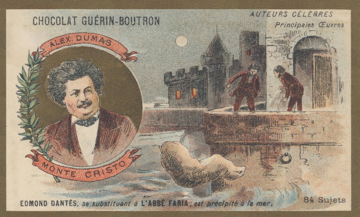 Alexandre Dumas (1802-1870), fransk forfatter, forfatter til "Greven af Monte Cristo", roman (1845-1846) af French School