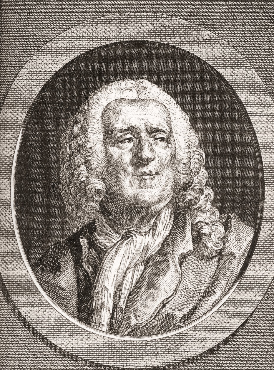 Alexis Piron, 1689 1773. Fransk epigrammatiker og dramatiker. Fra Les Heures Libres udgivet 1908. af French School