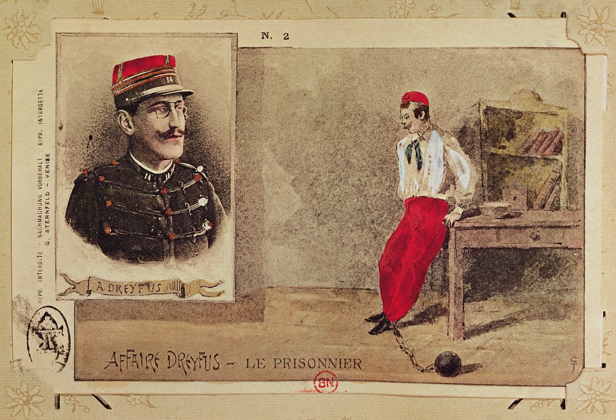 Alfred Dreyfus (1855-1935) som fange, 1894-1906 af French School