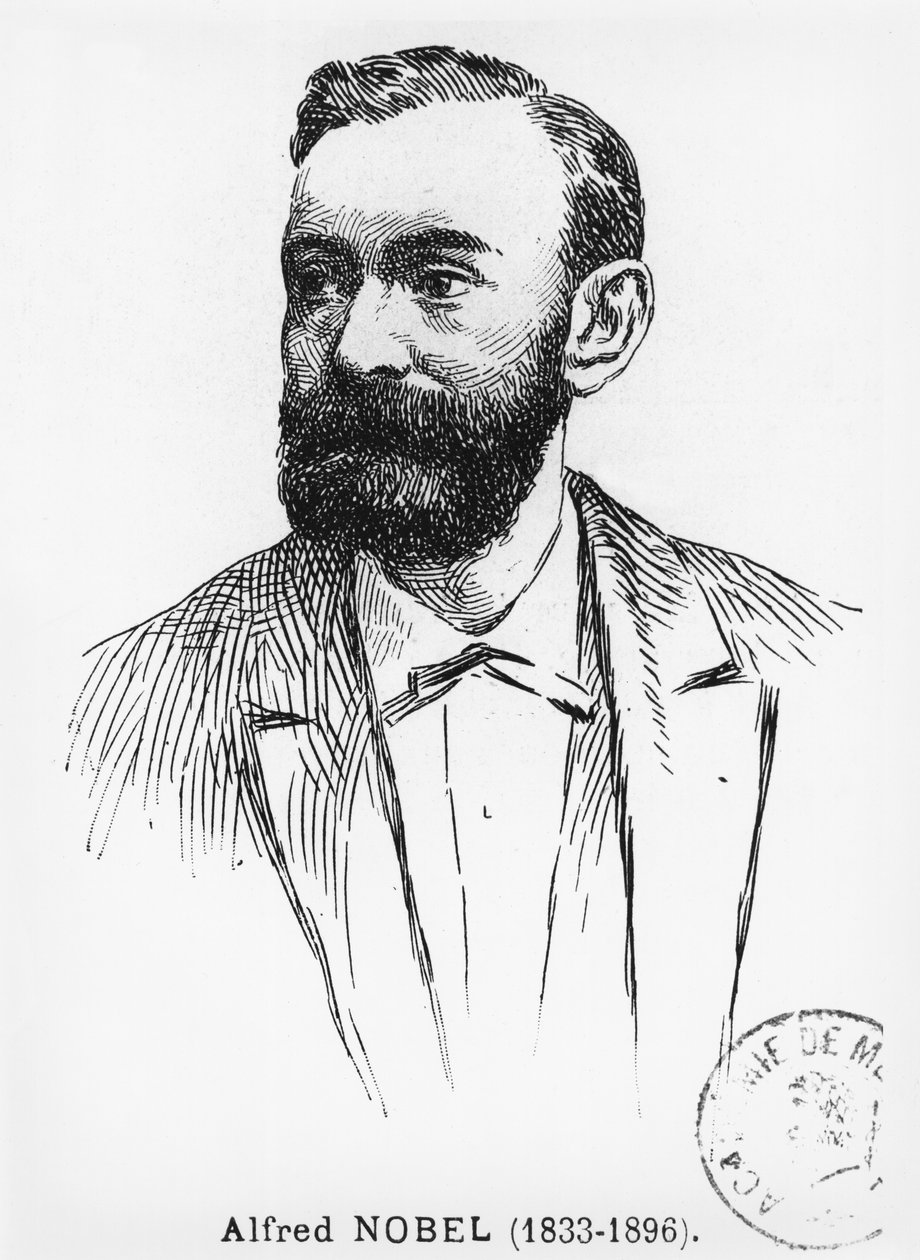 Alfred Nobel (1833-96) af French School